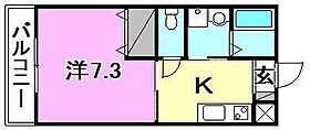 マリンエイト 202 号室 ｜ 愛媛県東温市志津川南5丁目（賃貸マンション1K・2階・26.49㎡） その2