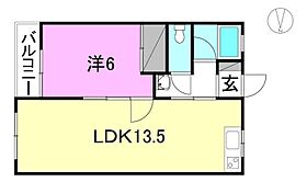 ボヌール 205 号室 ｜ 愛媛県松山市枝松3丁目（賃貸マンション1LDK・2階・35.00㎡） その2