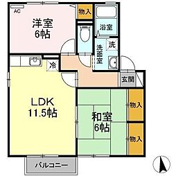 間取図画像 2LDK