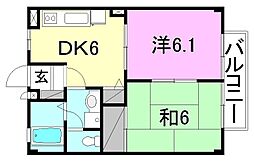 間取図画像 2DK