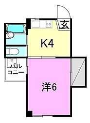 間取図画像 1K