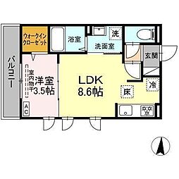 間取図画像 1LDK