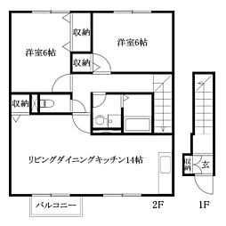 間取図画像 2LDK