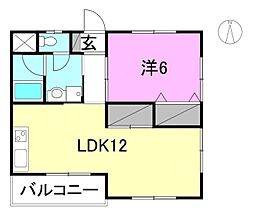 間取図画像 1LDK