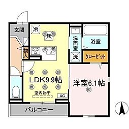 間取図画像 1LDK