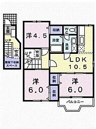 ピュアハイムB 3LDKの間取図画像