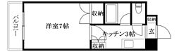 ジョイフル第3小坂 1Kの間取図画像