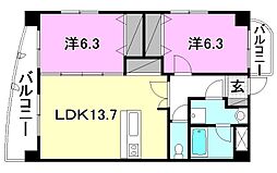 間取図画像 2LDK