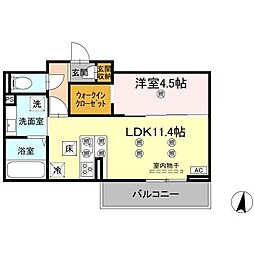 間取図画像 1LDK