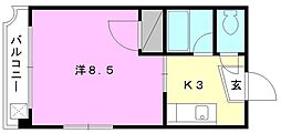 間取図画像 1K