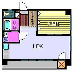 メゾン・カミフジ 1LDKの間取図画像