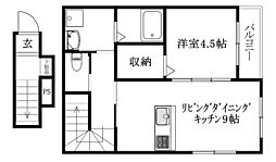 Alba-casa高岡 207 号室 2階1LDKの間取り