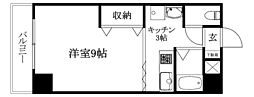 グリチネドゥエ 1Kの間取図画像