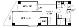ヴェラヴィータ泉町3 2Kの間取図画像