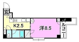 メゾン・ド・リオス 1Kの間取図画像