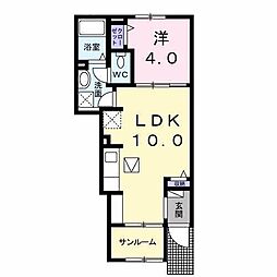 エミネンス 1LDKの間取図画像