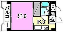 間取図画像 1K