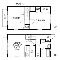 entopiaつばさ 2LDKの間取図画像