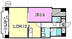 日興ビル中央 1LDKの間取図画像