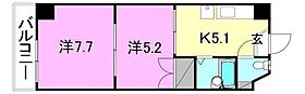 ラッセルスクエア松山市駅 A・B棟 A302 号室 ｜ 愛媛県松山市永代町（賃貸マンション2K・3階・36.50㎡） その2