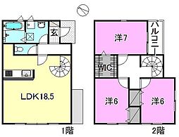 LaVita2 3LDKの間取図画像