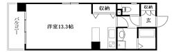 ビューテラス西堀端 ワンルームの間取図画像