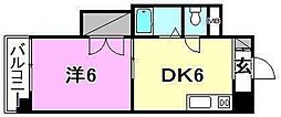 ユーアイマンション 1DKの間取図画像