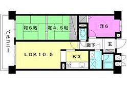 K-mansionNo.3 3LDKの間取図画像