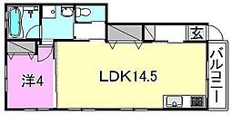 メゾンMP 1LDKの間取図画像