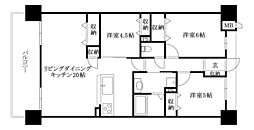 アルファステイツ市駅西 3LDKの間取図画像