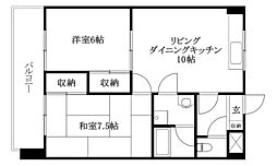 ゴトービルNo.7 2LDKの間取図画像