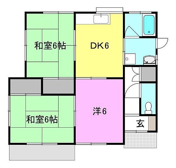 別府町橋本一戸建 01 号室｜愛媛県松山市別府町(賃貸一戸建3DK・1階・56.47㎡)の写真 その2