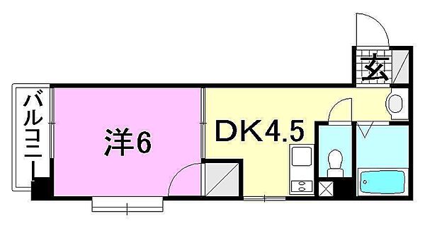 メゾンドコリーヌ 202 号室｜愛媛県松山市南持田町(賃貸マンション1DK・2階・31.18㎡)の写真 その2