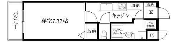 αプレミアム松末 404 号室｜愛媛県松山市松末2丁目(賃貸マンション1K・4階・26.50㎡)の写真 その2