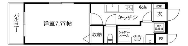 αプレミアム松末 508 号室｜愛媛県松山市松末2丁目(賃貸マンション1K・5階・26.50㎡)の写真 その2