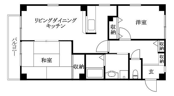 フォブールＫ＆Ｎ 303 号室｜愛媛県松山市水泥町(賃貸マンション2LDK・3階・54.65㎡)の写真 その2