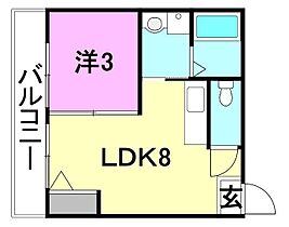 ピカデリーサーカス築山 302 号室 ｜ 愛媛県松山市築山町（賃貸マンション1LDK・3階・24.40㎡） その2