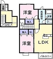 グリーンリーフ 201 号室 ｜ 愛媛県松山市西長戸町（賃貸アパート2LDK・2階・65.53㎡） その2