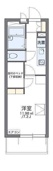 レオパレス松山インター2 106 号室｜愛媛県松山市東石井6丁目(賃貸マンション1K・1階・20.81㎡)の写真 その2