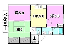 グランコート鴨川 A-201 号室 ｜ 愛媛県松山市鴨川3丁目（賃貸アパート3DK・2階・52.35㎡） その2