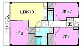 ディナスティワタナベ 402 号室 ｜ 愛媛県松山市保免西2丁目（賃貸マンション3LDK・4階・63.39㎡） その2