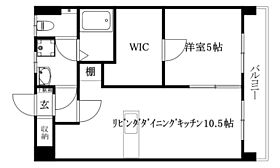 フェルタ高岡 505 号室 ｜ 愛媛県松山市高岡町（賃貸マンション1LDK・5階・40.51㎡） その2