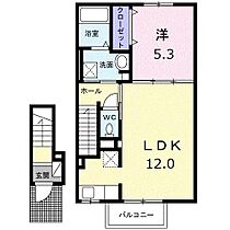 ル―ベル北方4 202 号室 ｜ 愛媛県東温市北方（賃貸アパート1LDK・2階・43.32㎡） その2