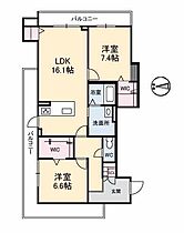 シャーメゾンステージ古川西 Ｂ棟 301 号室 ｜ 愛媛県松山市古川西2丁目（賃貸マンション2LDK・3階・77.66㎡） その2