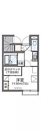 レオパレス幸玉 1Kの間取図画像