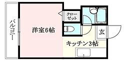 間取図画像 1K