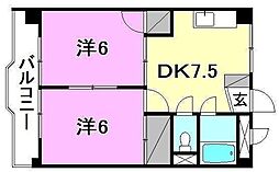 間取図画像 2DK