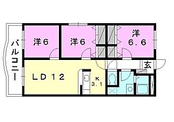 間取図画像 3LDK