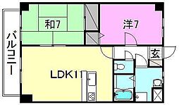 ビッグウエスト3 2LDKの間取図画像