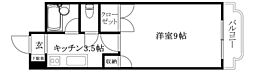 ベルメゾン古川1 1Kの間取図画像